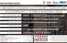 Needs: 20 giorni di architettura e design